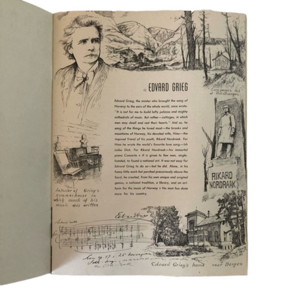 Los Angeles Opera playbill 1944 “Song of Norway” Edvard Grieg Spring vintage - Picture 3 of 8